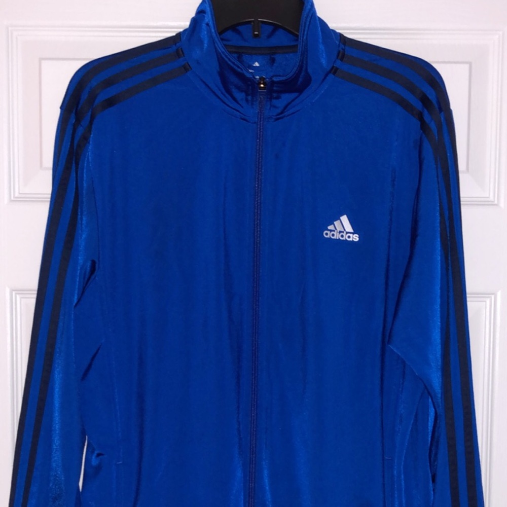 Adidas Blue Zipper Jacket
